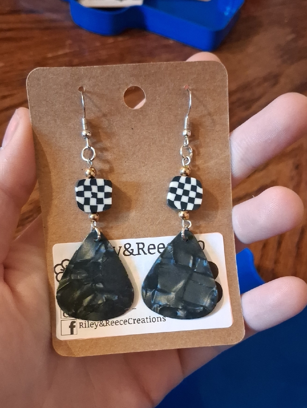 Guitar Pick Earrings!!
